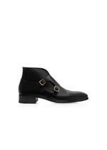 BURNISHED LEATHER ELKAN MONK STRAP BOOT A thumbnail