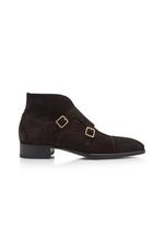 SUEDE ELKAN DOUBLE MONK STRAP BOOT A thumbnail