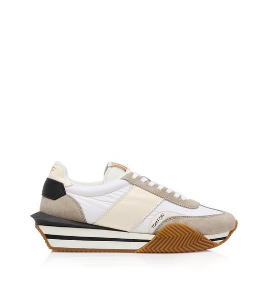 SUEDE AND NYLON JAMES SNEAKER
