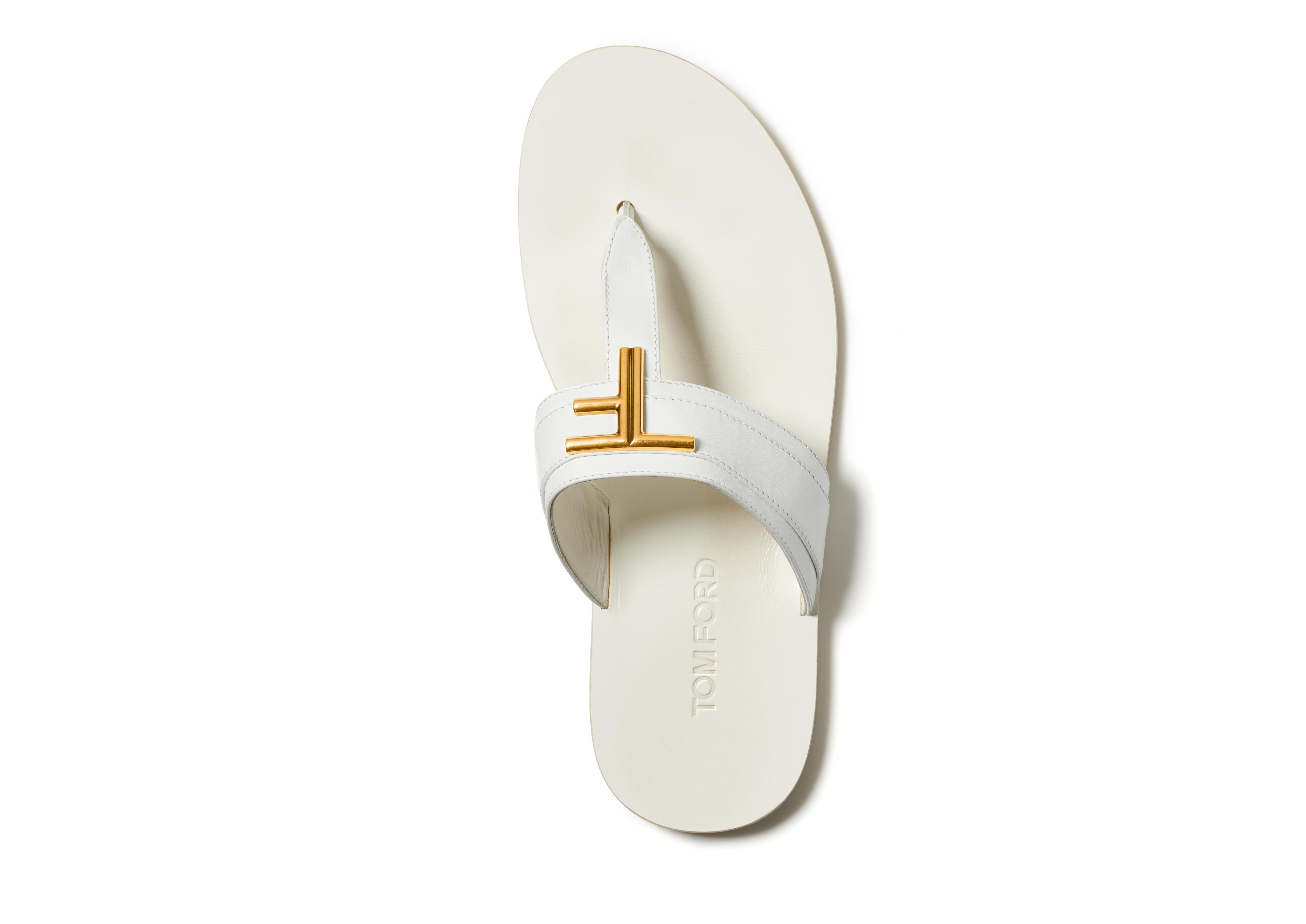 Tom Ford SMOOTH LEATHER BRIGHTON SANDAL - Men 