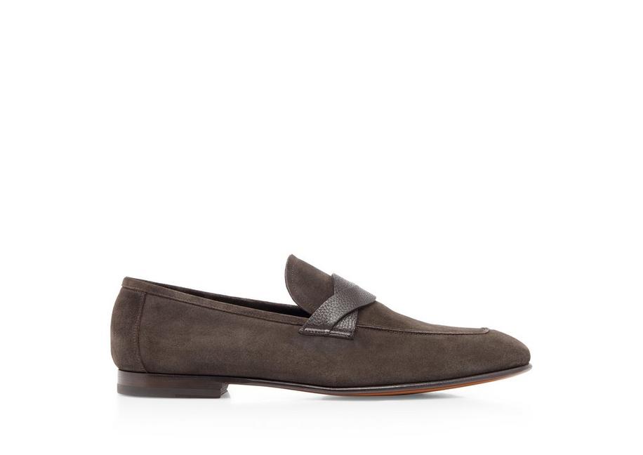 SUEDE SEAN TWISTED BAND LOAFER A fullsize