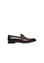 BURNISHED LEATHER MARTIN LOAFER A thumbnail