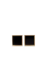 GOLD AND ONYX SQUARE CUFFLINKS A thumbnail