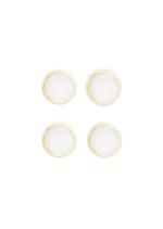 MOTHER OF PEARL ROUND STUDS A thumbnail