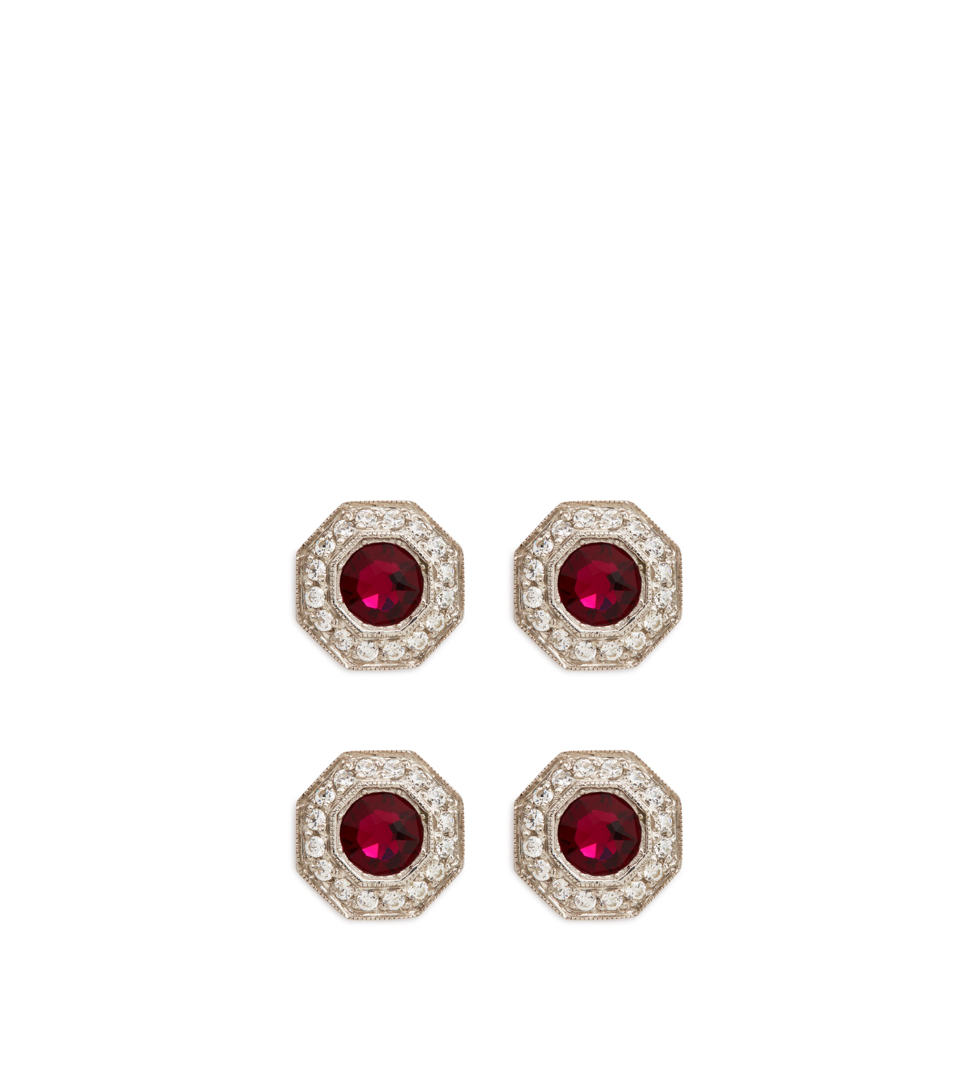 DIAMOND OCTAGON STUDS