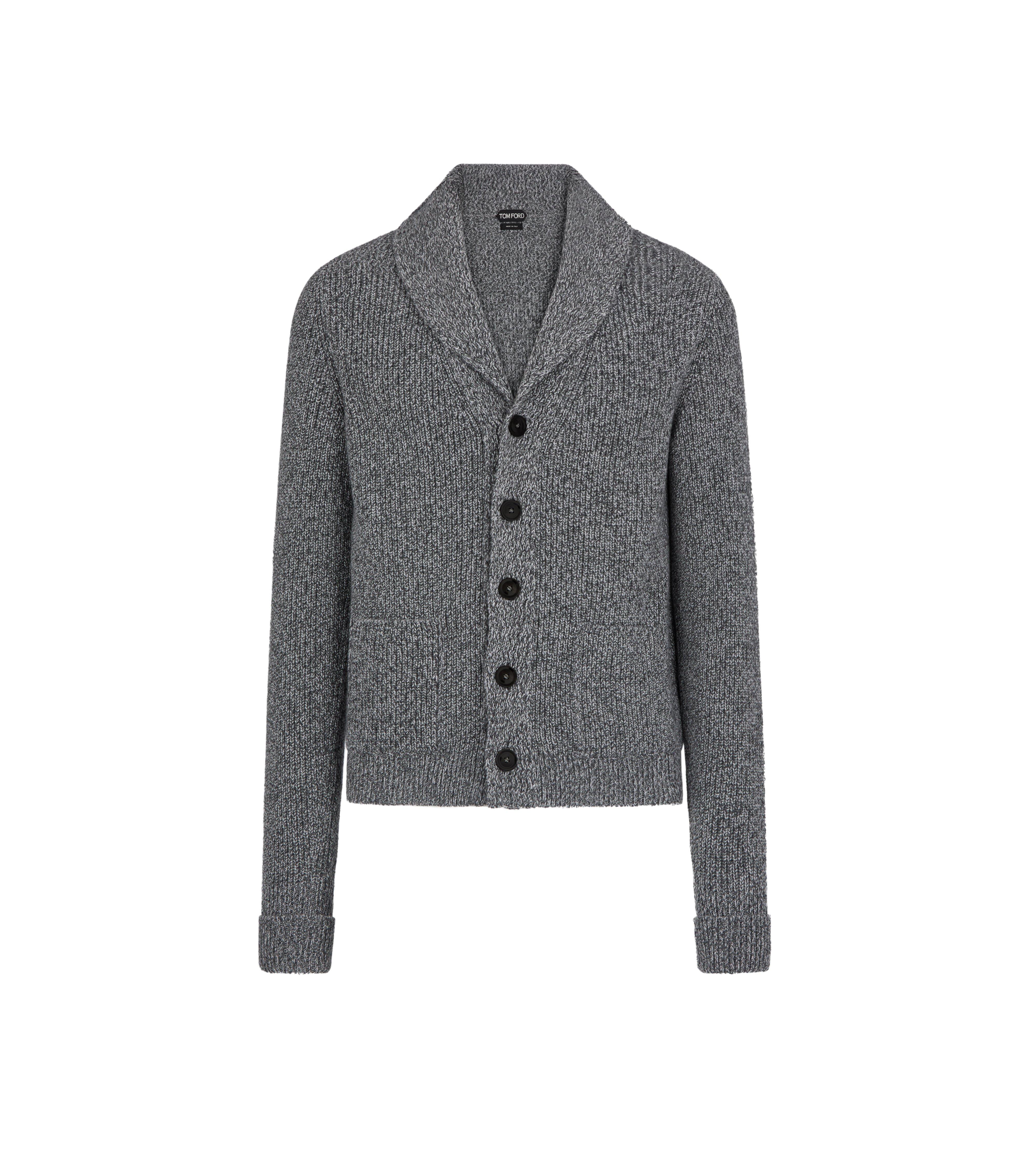 Tom Ford CASHMERE SHAWL COLLAR CARDIGAN - Men | TomFord.co.uk