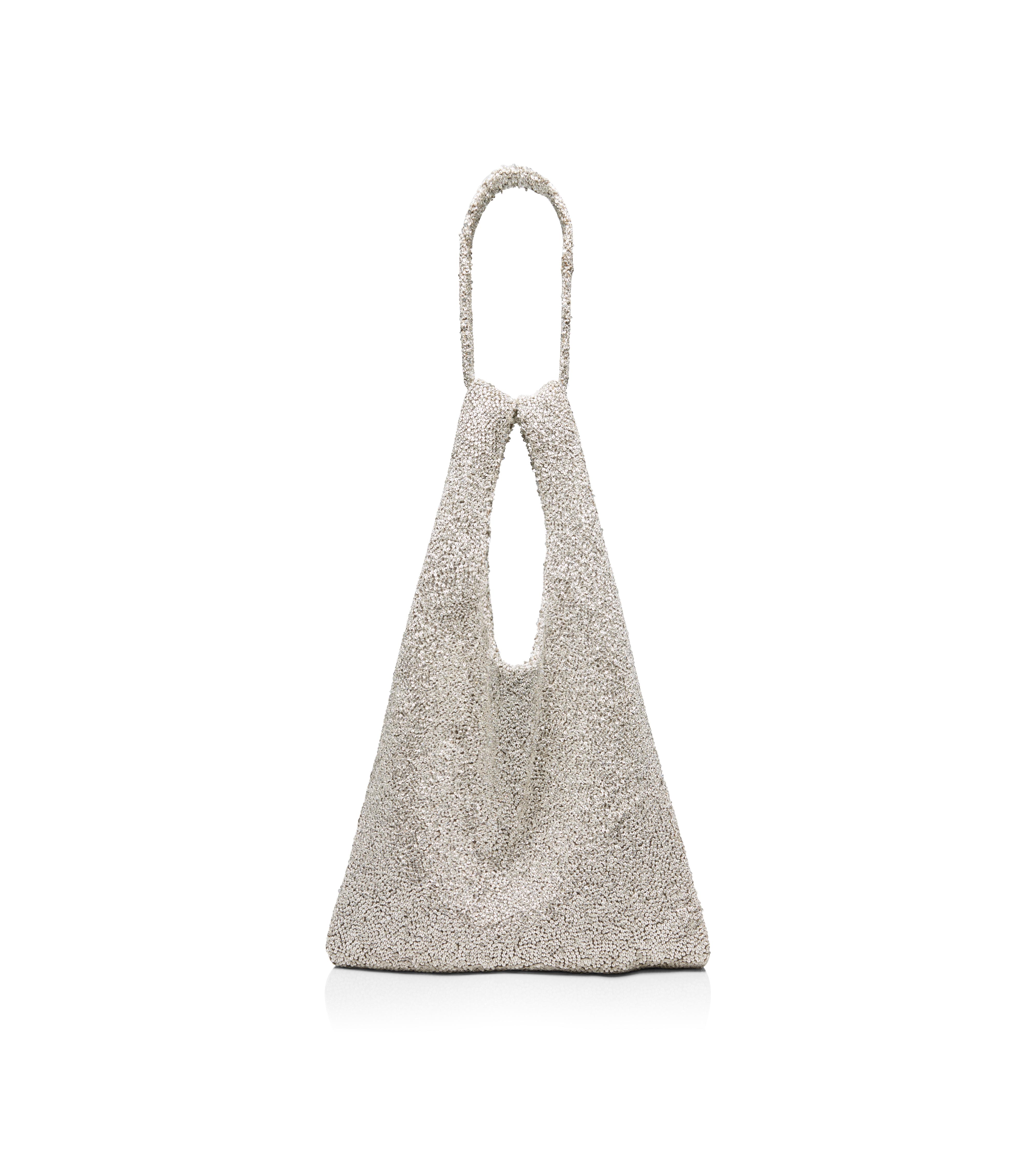 CRYSTAL EMBROIDERED CITY MARKET TOTE