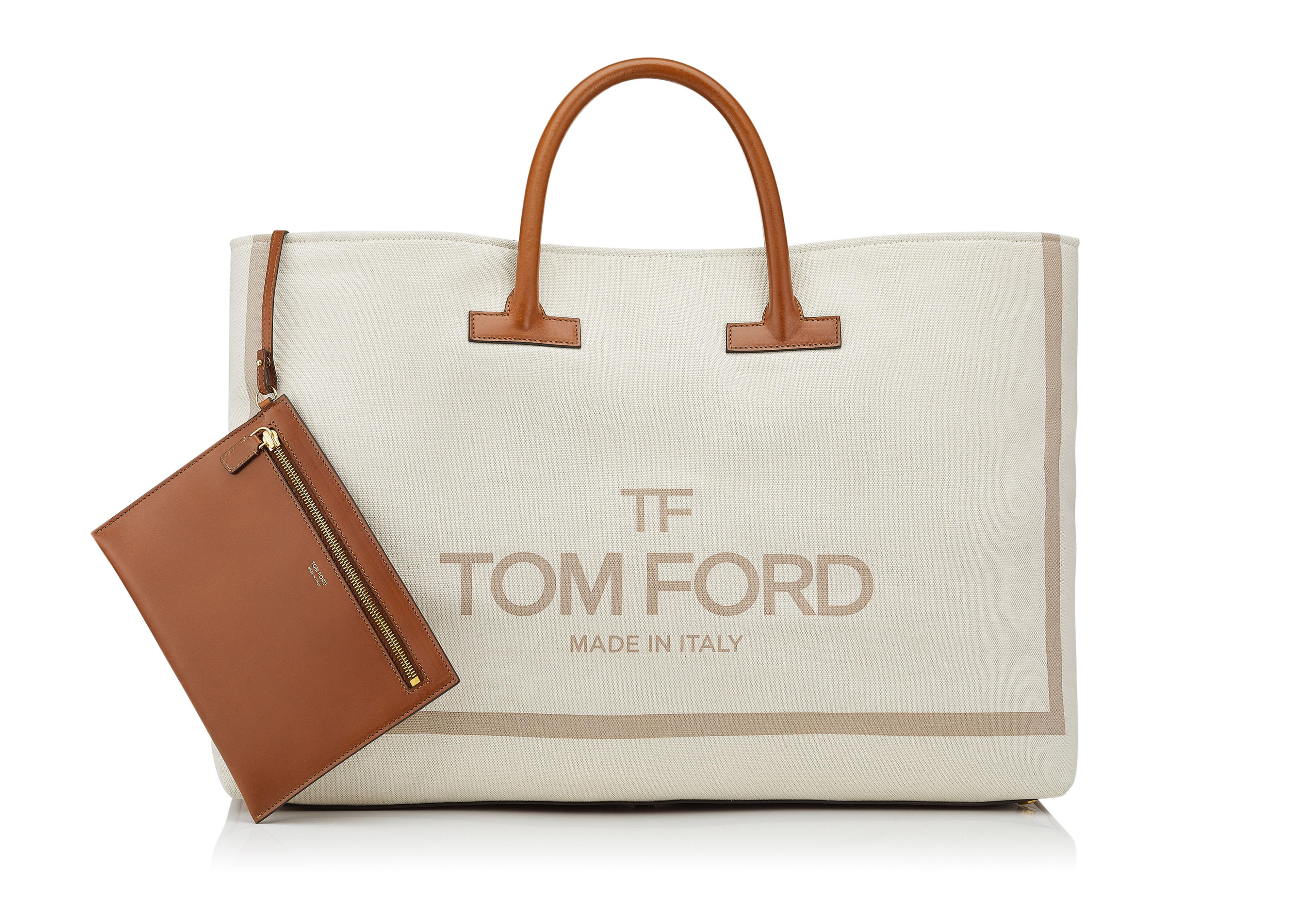 Tom Ford CANVAS OVERSIZED T TOTE 