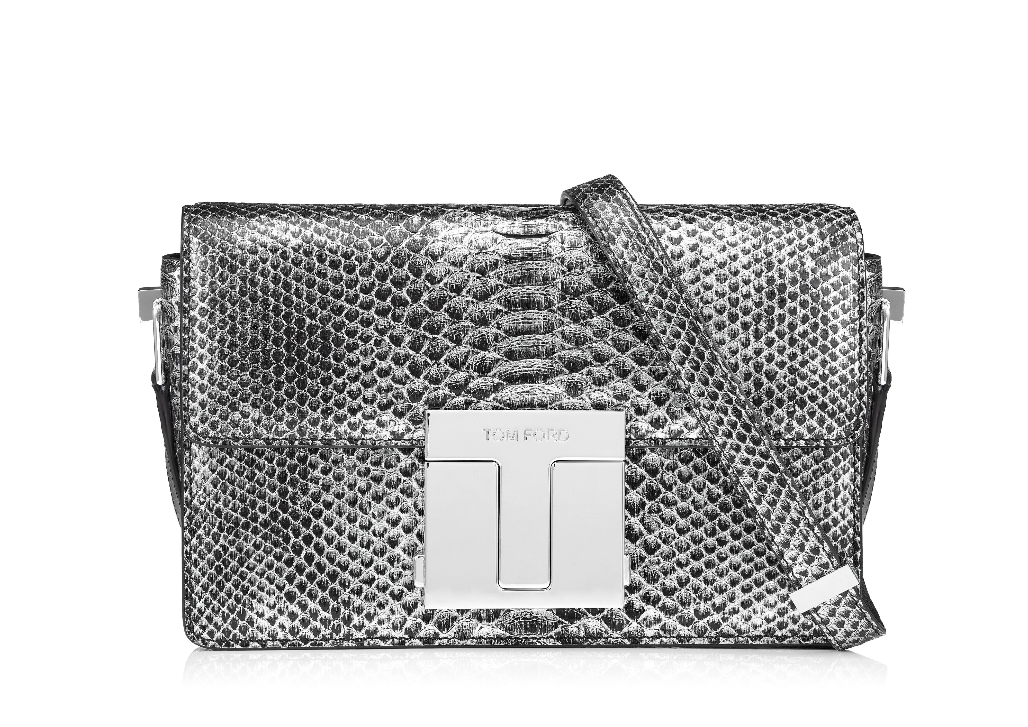 Tom Ford TWO TONES METALLIC PYTHON MEDIUM 001 BAG 