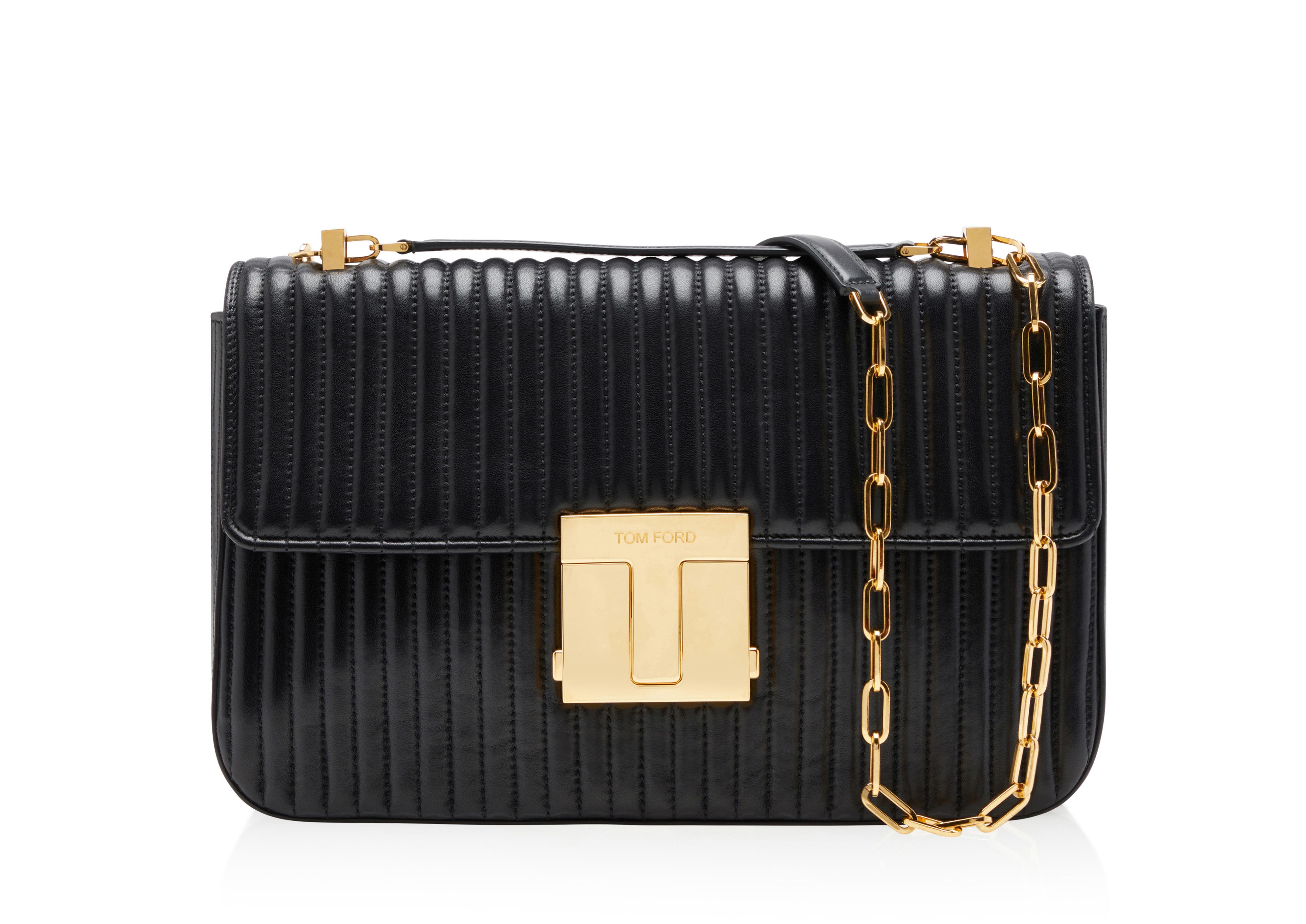 Tom Ford QUILTED LEATHER 001 CHAIN MAXI SHOULDER BAG 