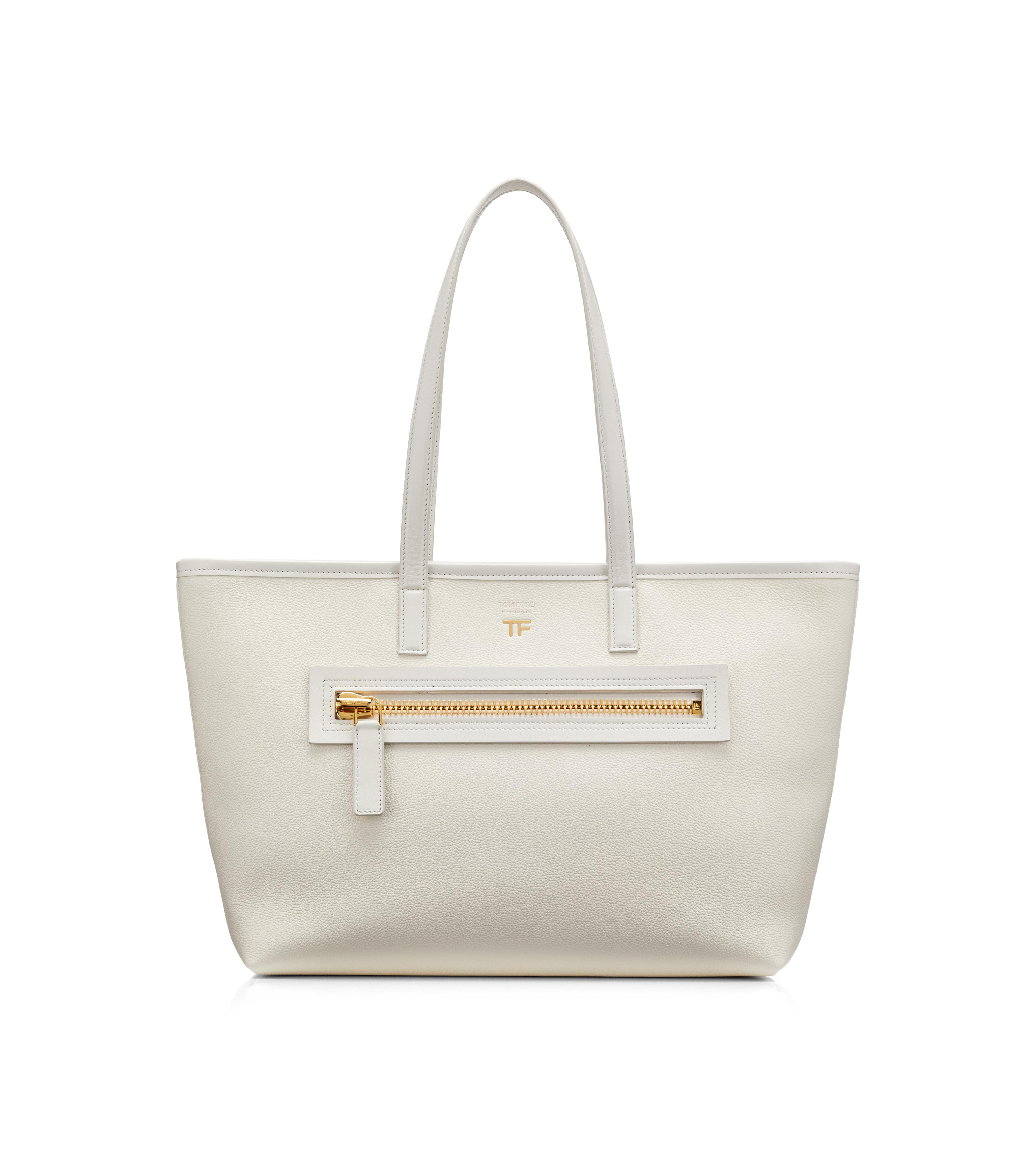 white leather tote handbags