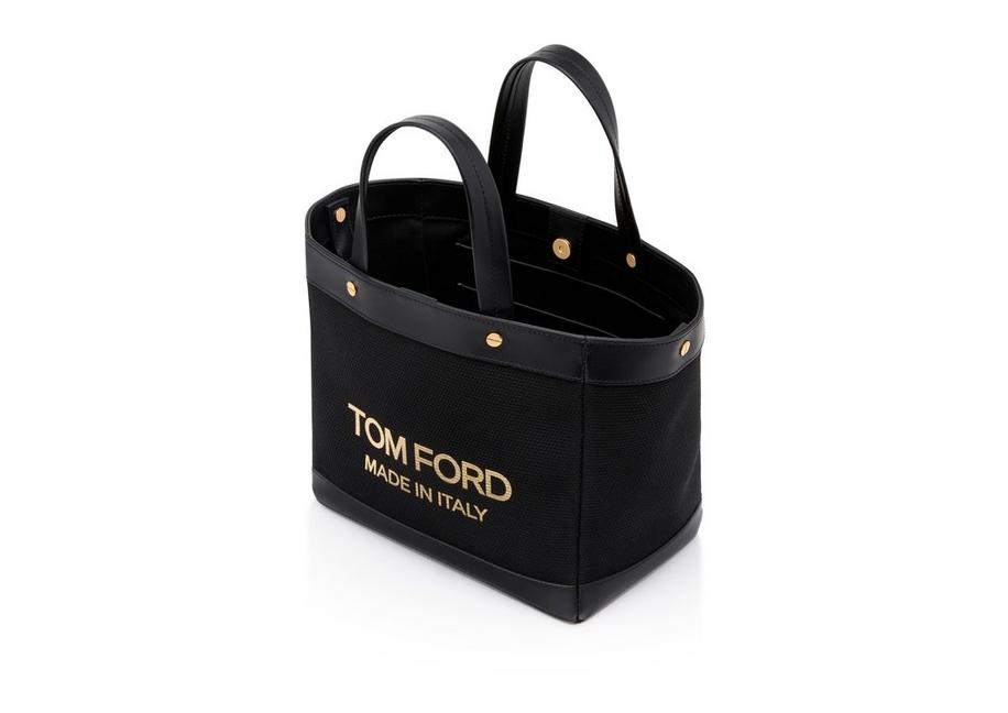 Tom Ford TEXTURED CANVAS T SCREW MINI SHOPPING BAG - Women 