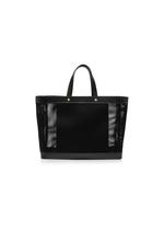 MESH AND LEATHER T SCREW SMALL E/W SHOPPING BAG C thumbnail