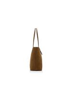 SUEDE LEATHER TF SMALL E/W TOTE B thumbnail