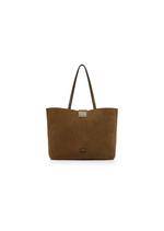 SUEDE LEATHER TF SMALL E/W TOTE C thumbnail