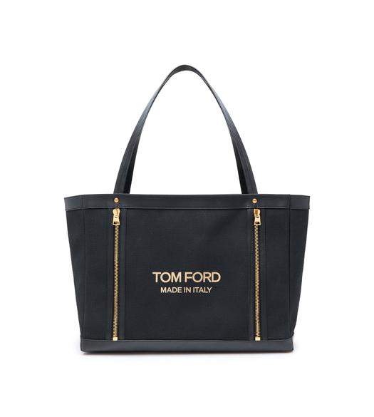 TEXTURED CANVAS T SCREW TOTE