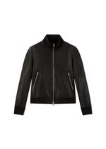 GRAIN LEATHER TRACK BOMBER A thumbnail