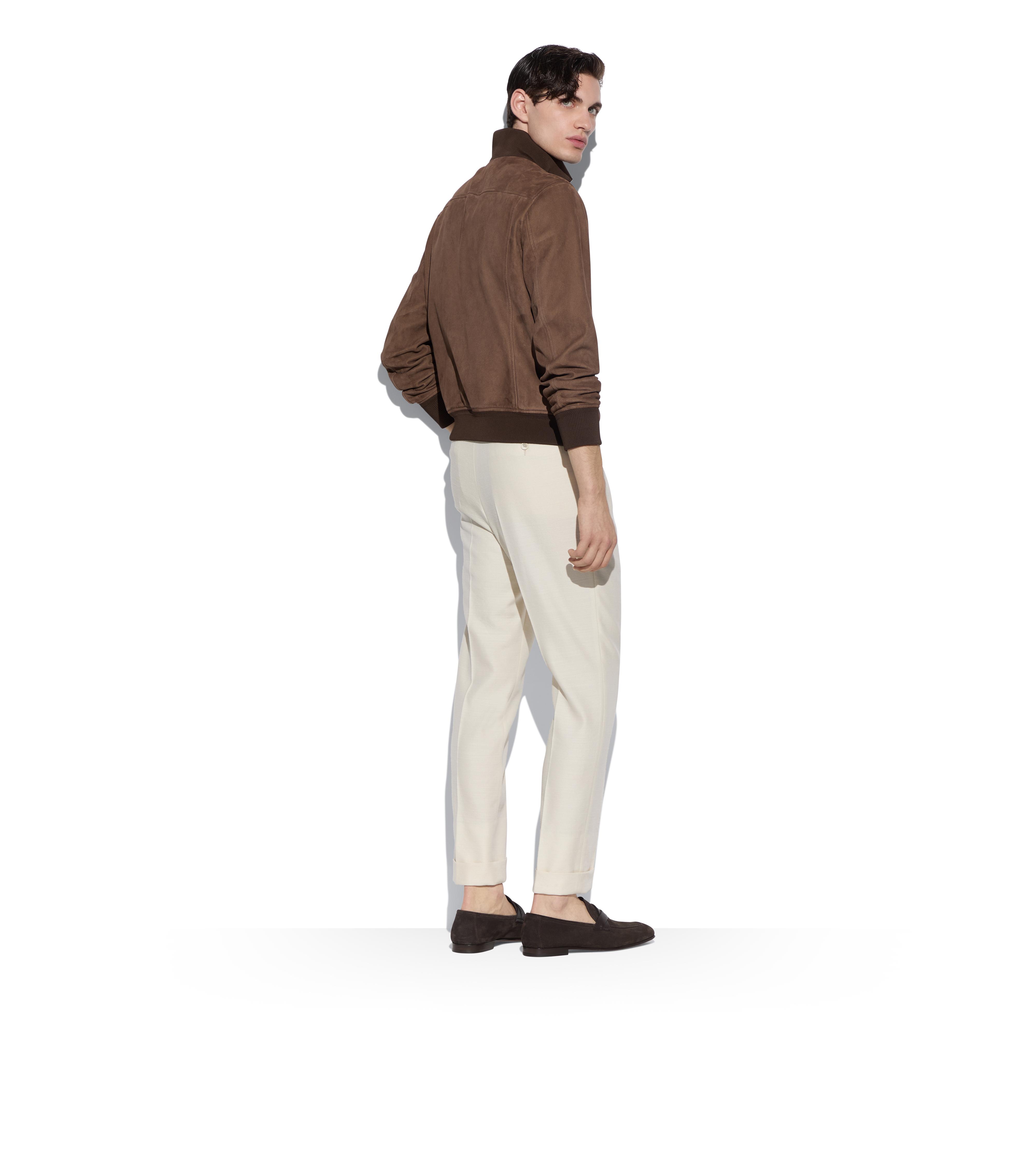 LIGHT SUEDE TRACK BOMBER C thumbnail