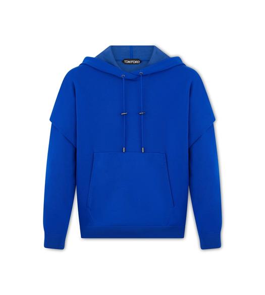 TECHNICAL STRETCH JERSEY HOODED KNIT