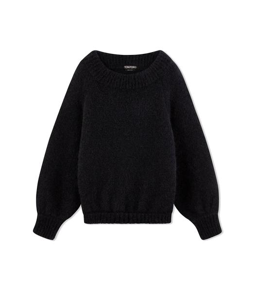 MOHAIR BOAT NECK KNIT