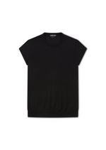 FINE CASHMERE SILK FITTED T-SHIRT A thumbnail