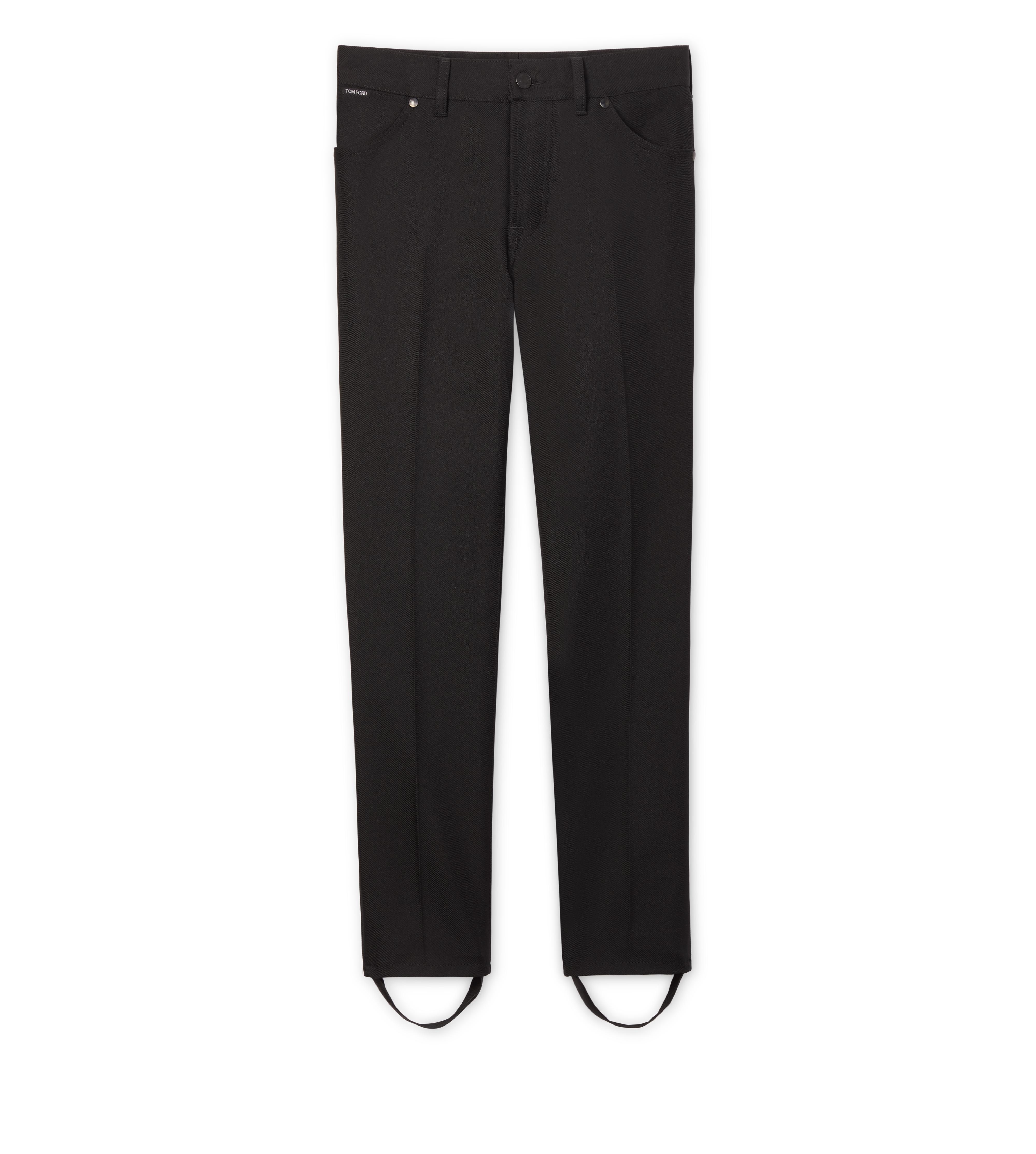 denim stirrup pants