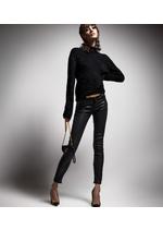 SHINY LACQUERED SKINNY CHAIN JEANS D thumbnail