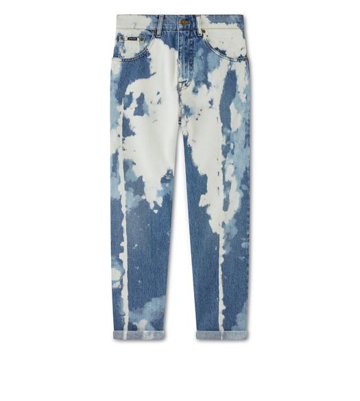 BLEACHED TAPERED BOYFRIEND JEANS
