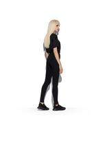 STRETCH VISCOSE LEGGINGS WITH SIDE POCKETS C thumbnail