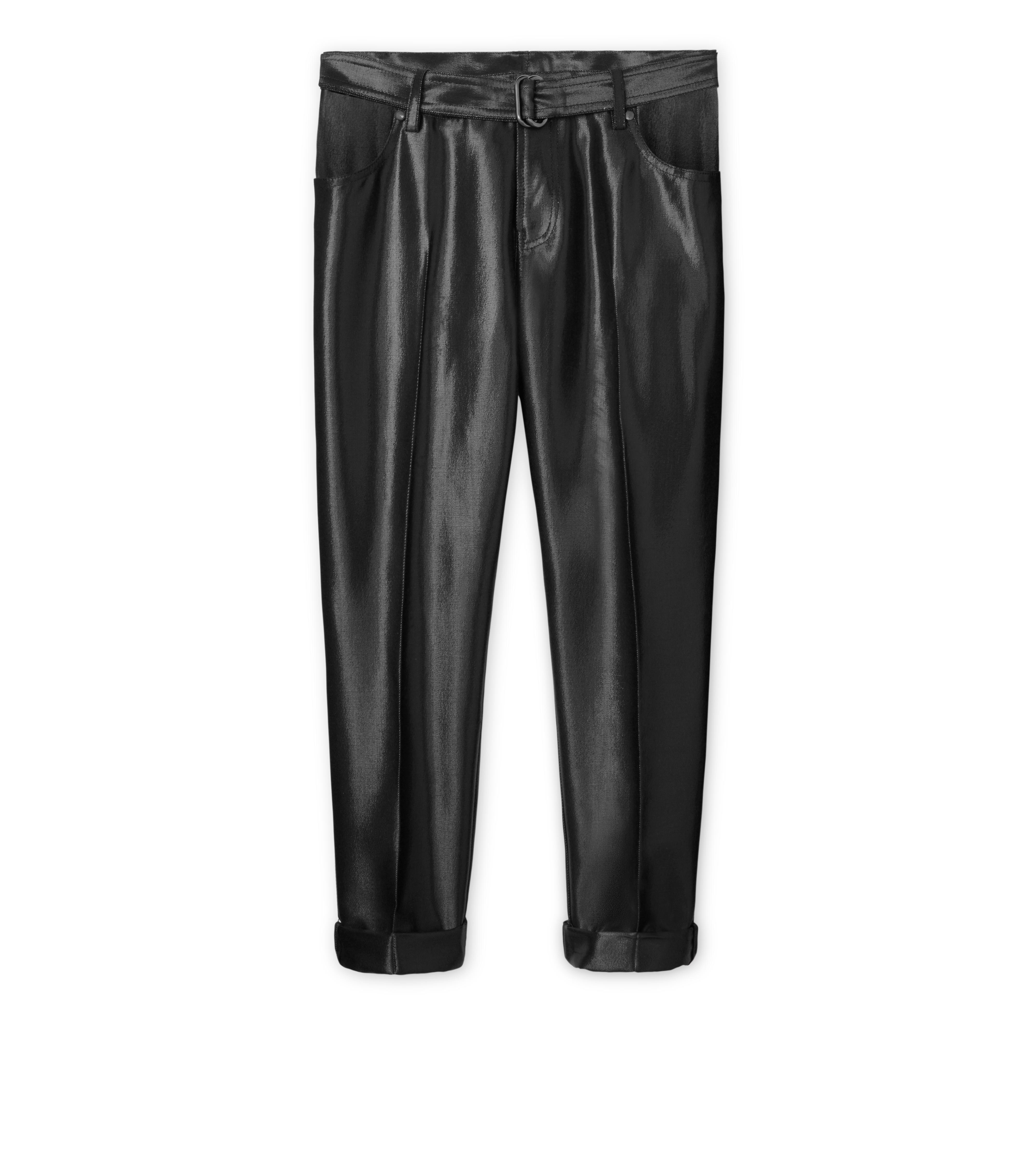 LUREX BOYFRIEND PANTS