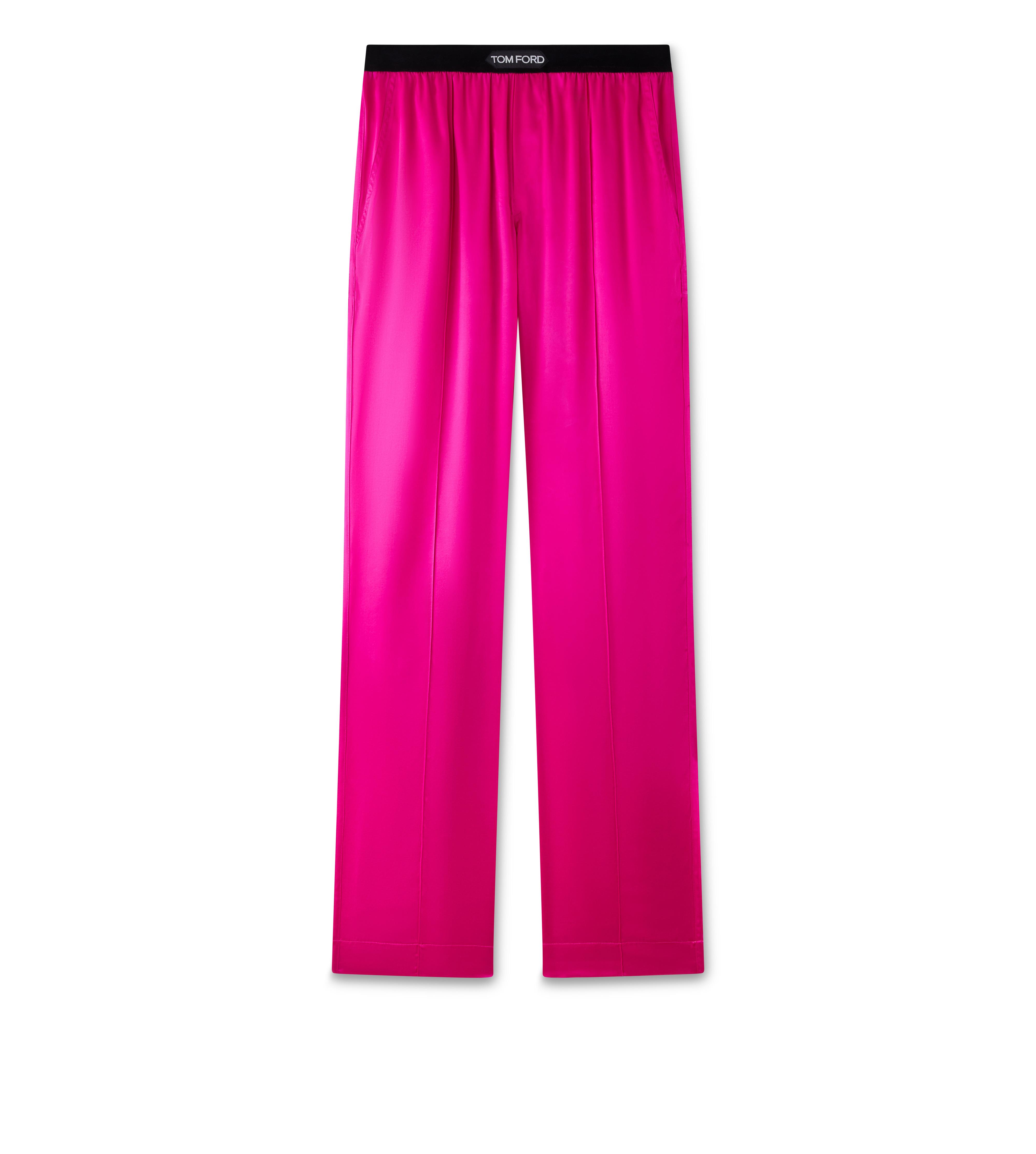 Logo silk satin pajama pants - Tom Ford - Women