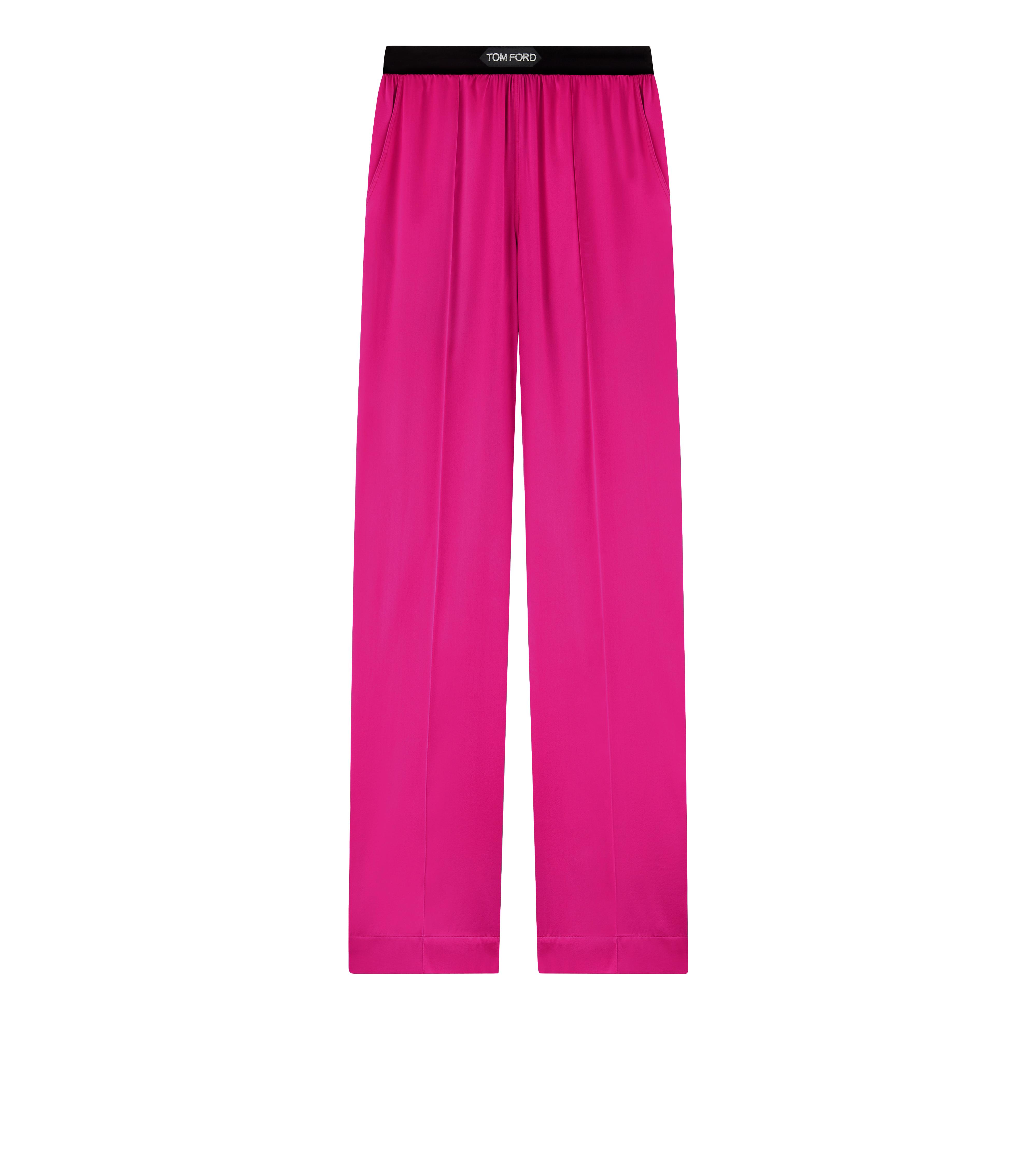STRETCH SILK SATIN PJ PANTS