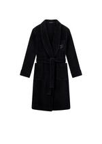 SOLID TOWELLING SHAWL COLLAR ROBE A thumbnail