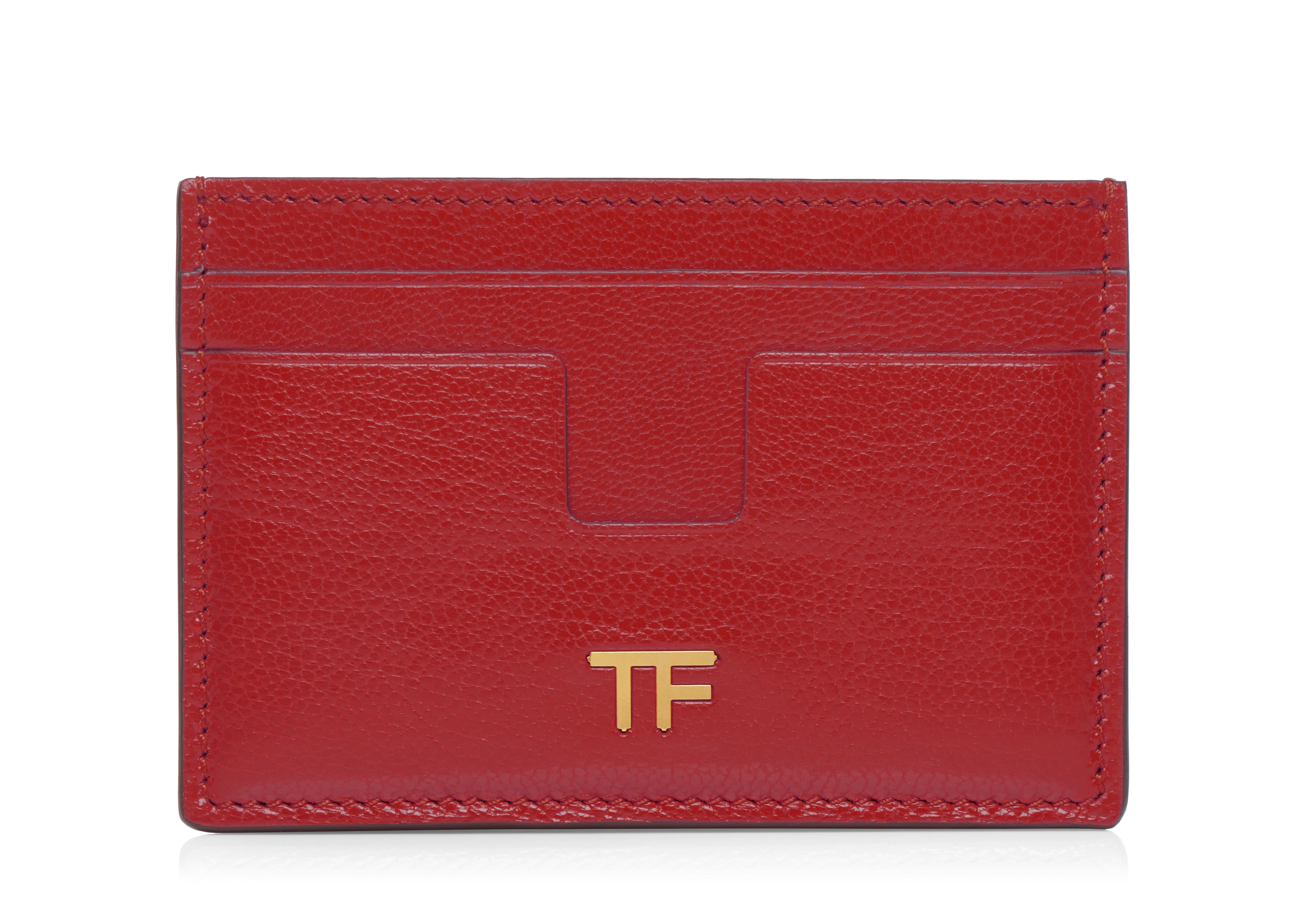 Tom Ford GRAINED LEATHER T CARD HOLDER 