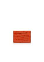 SHINY STAMPED CROCODILE LEATHER CLASSIC TF CARD HOLDER B thumbnail