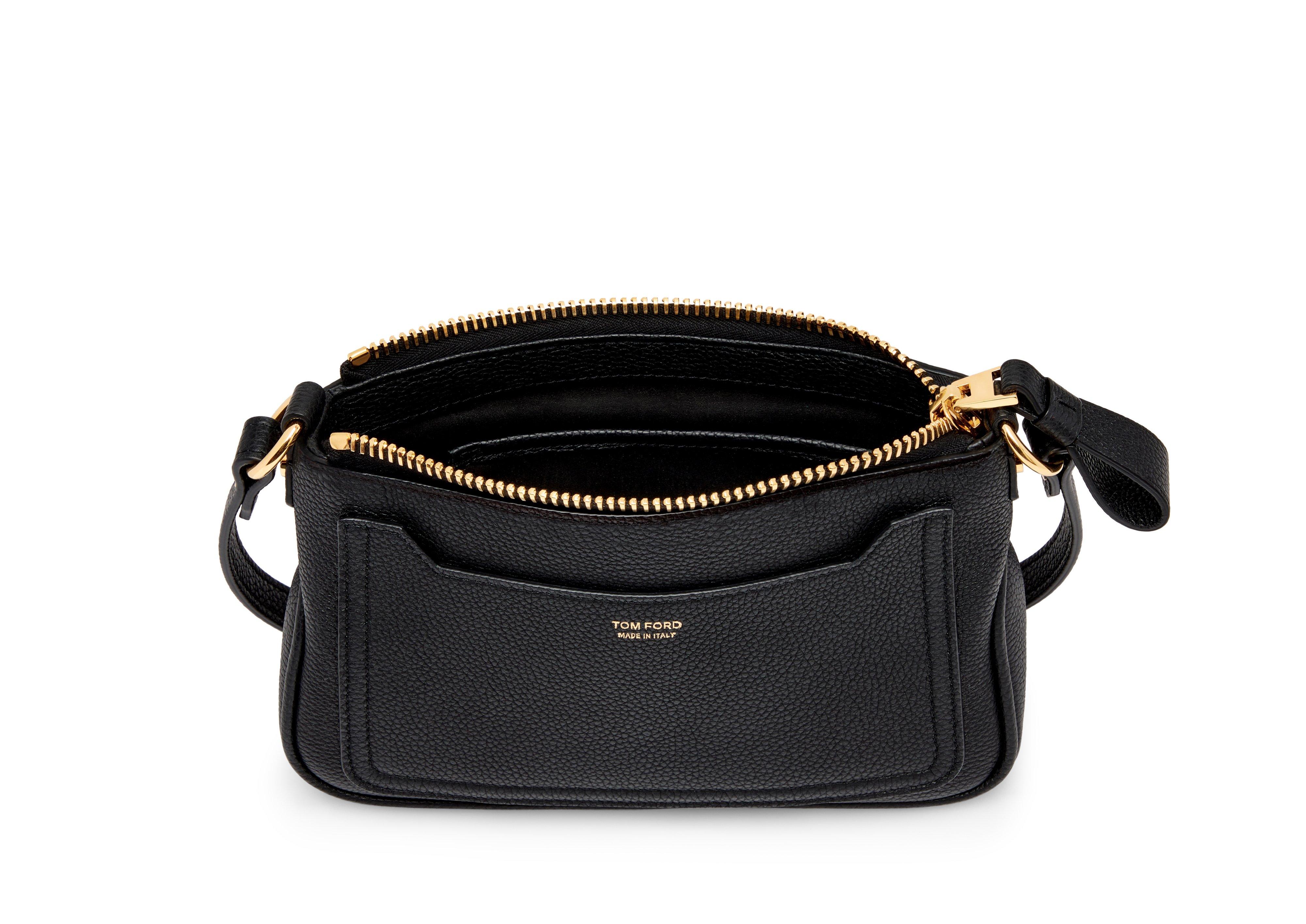 Tom FordT-Twist Grained Leather Mini Top Handle Bag