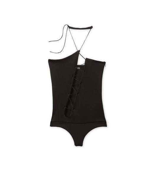 LACED ASYMMETRIC SWIMSUIT