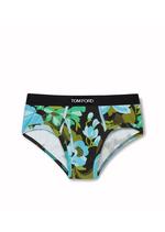 ABSTRACT FLORAL COTTON BRIEFS A thumbnail
