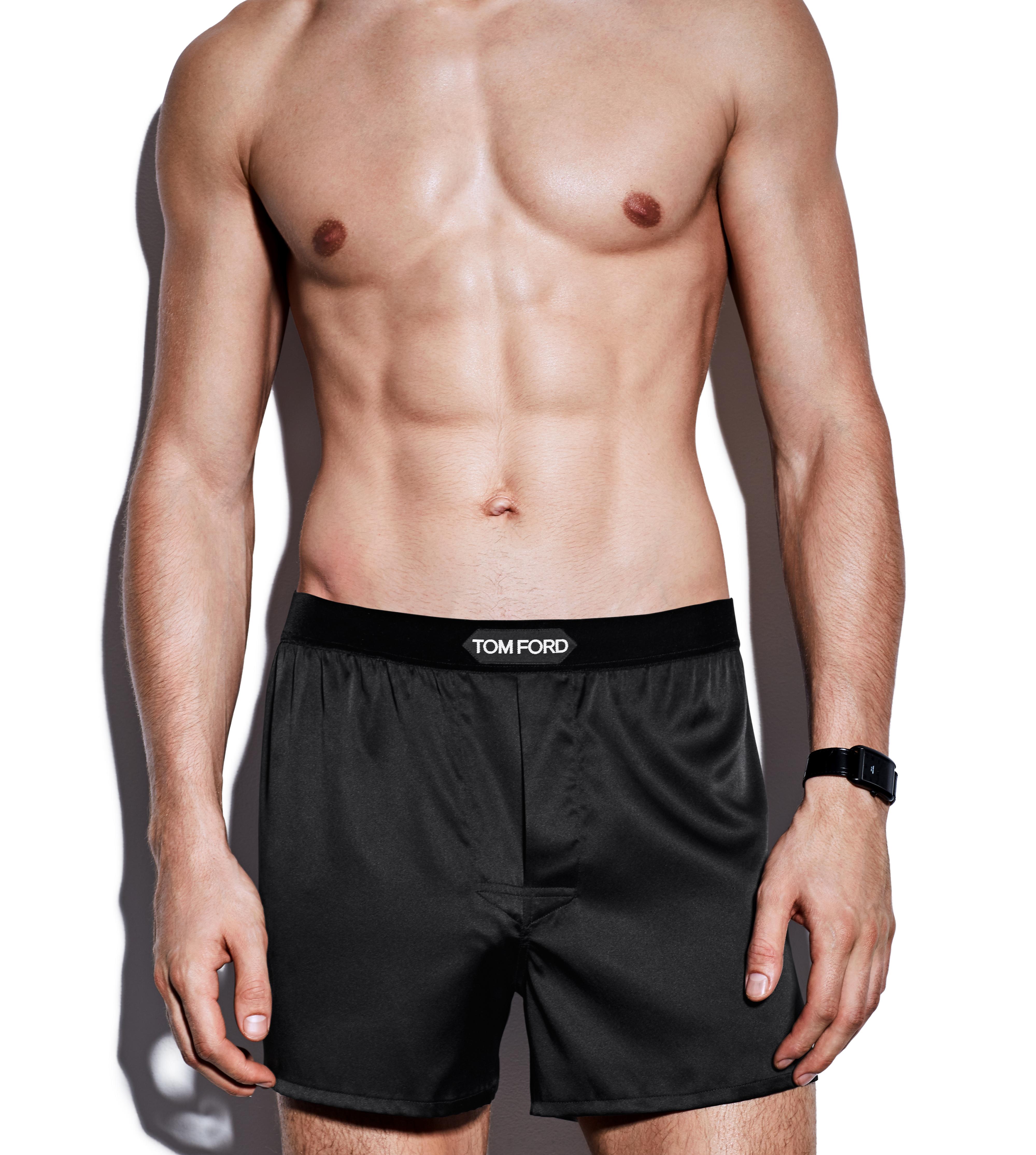 men's silk shorts