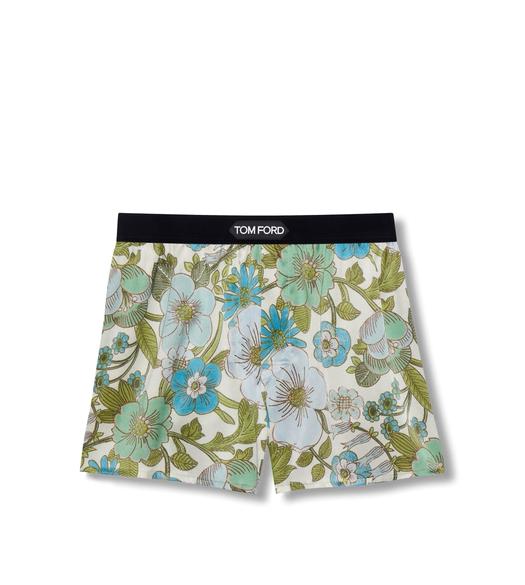 60'S FLORAL SILK BOXERS