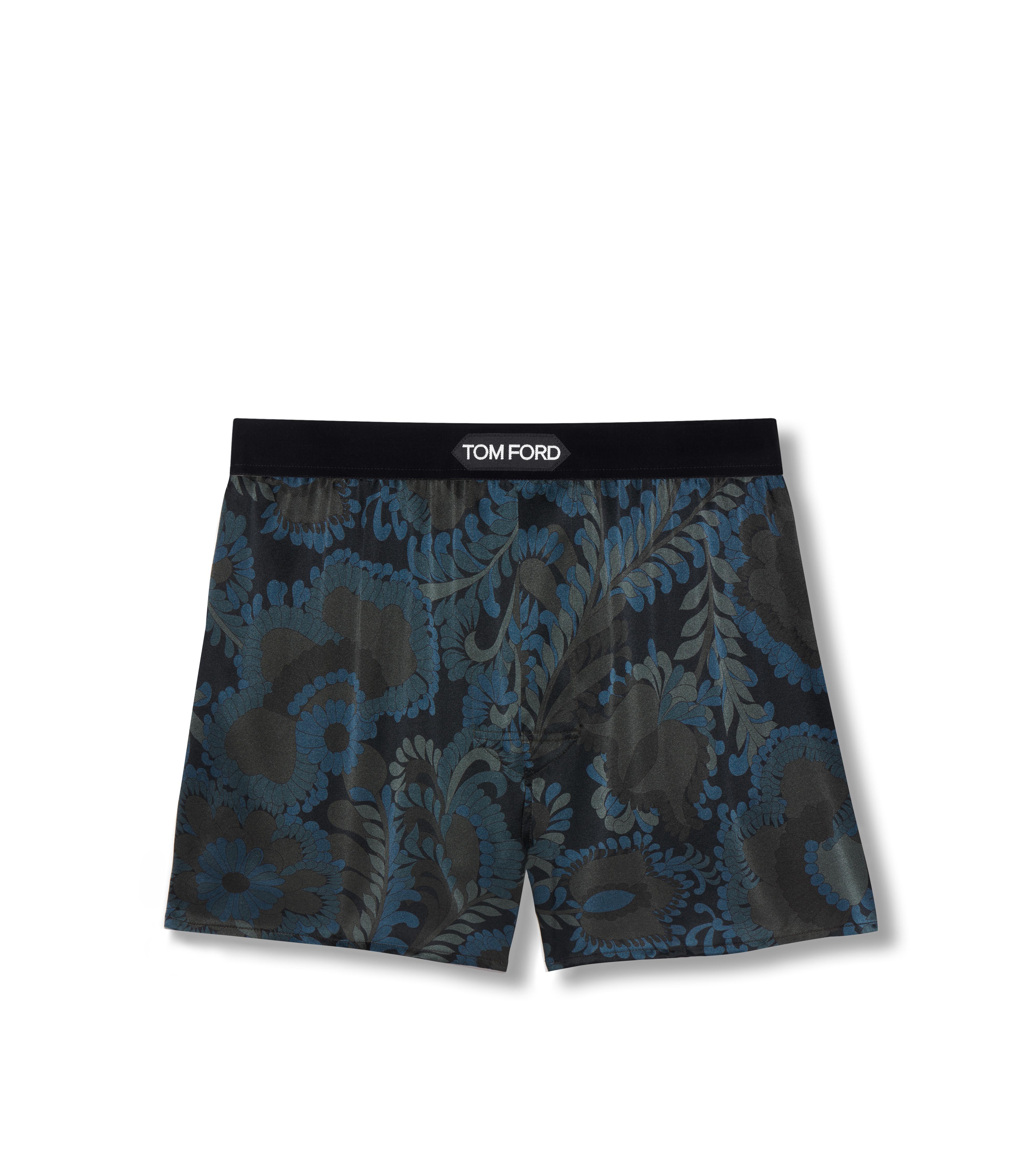 Tom Ford 70’S PAISLEY FLORAL SILK BOXERS - Men | TomFord.com