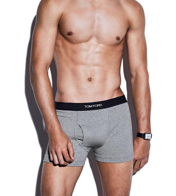 Grey Mens Clothing Underwear Boxers Tom Ford Cotton Logo-waistband Boxer Briefs in Grey for Men 