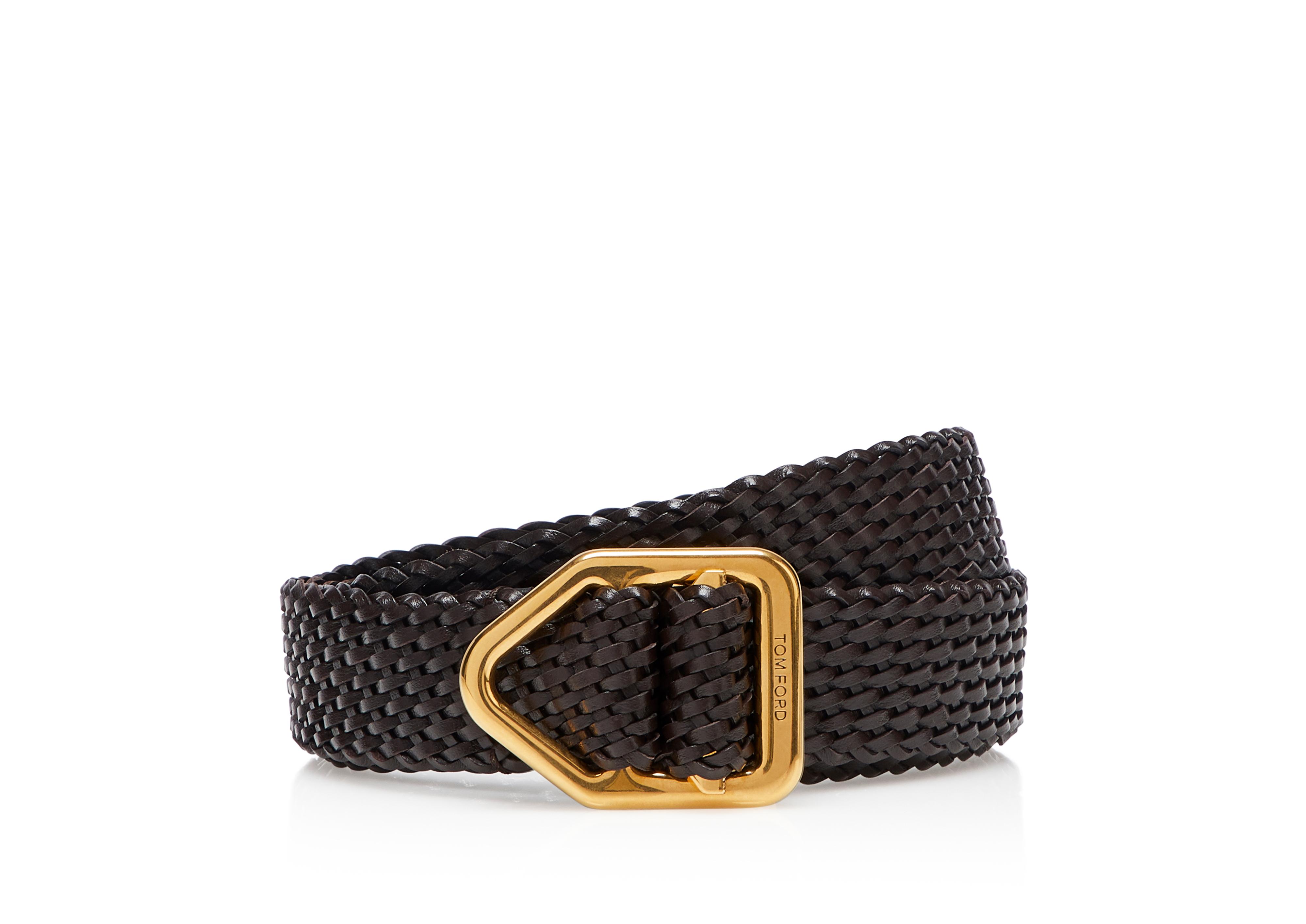 Tom Ford BRAIDED LEATHER BELT 