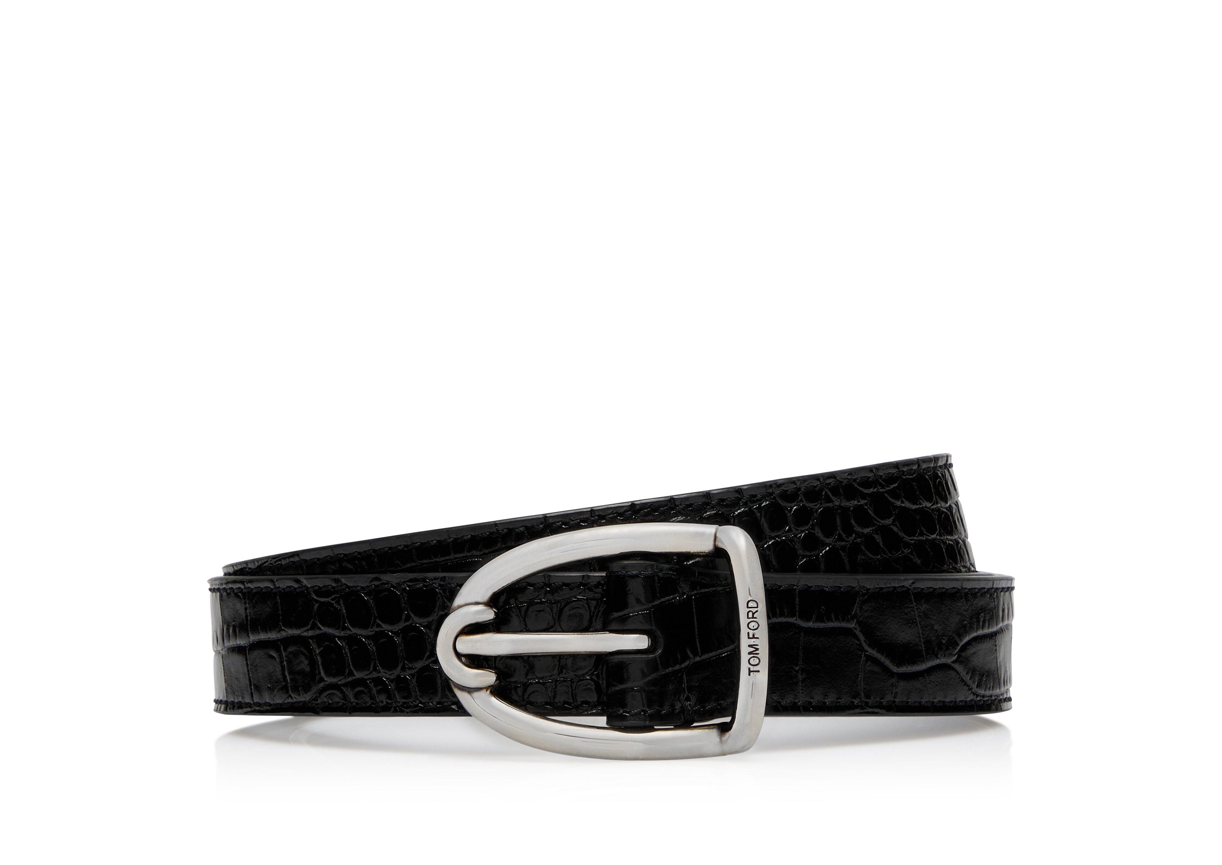 Angled Buckle Reversible Belt