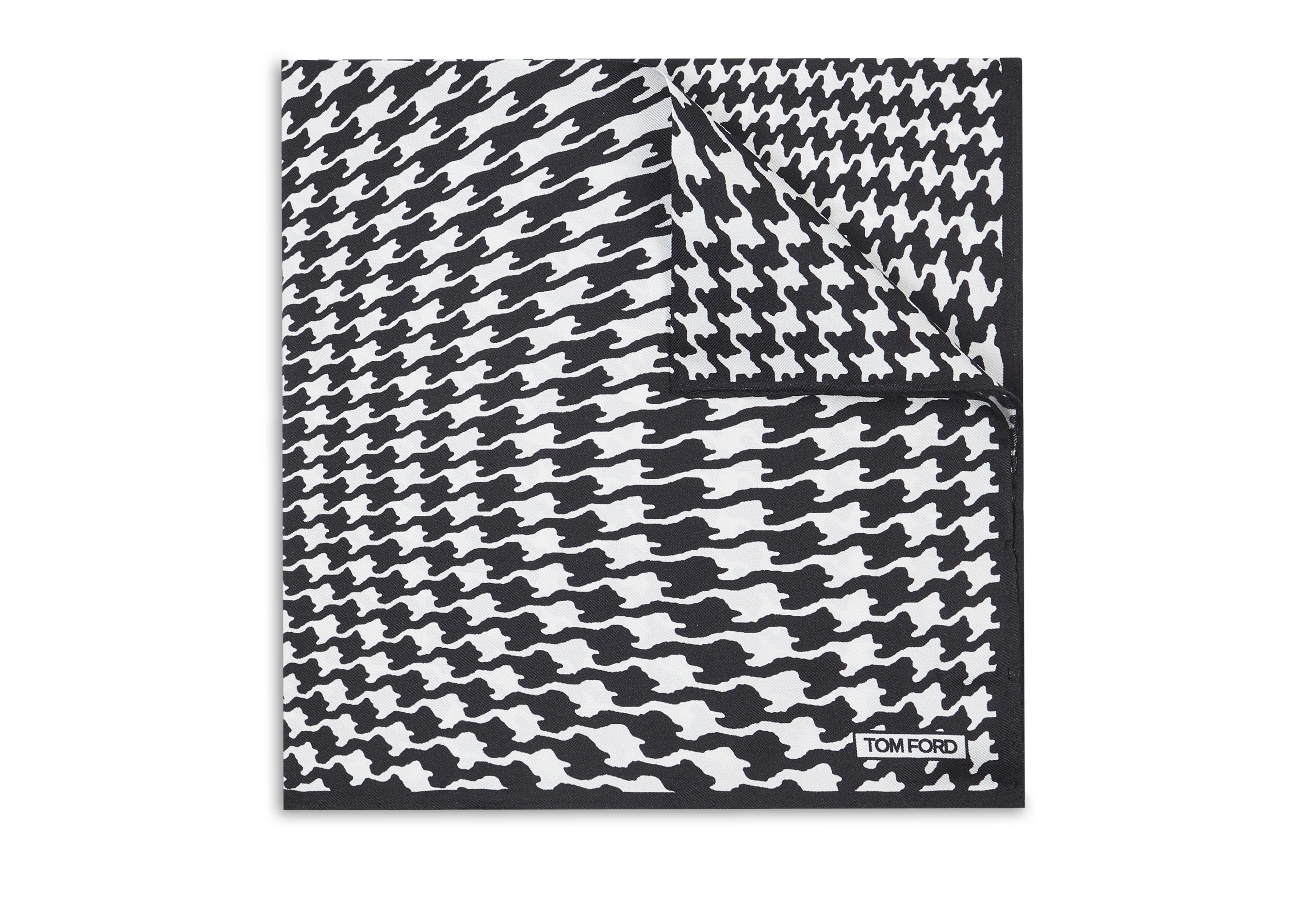 Tom Ford HOUNDSTOOTH POCKET SQUARE 