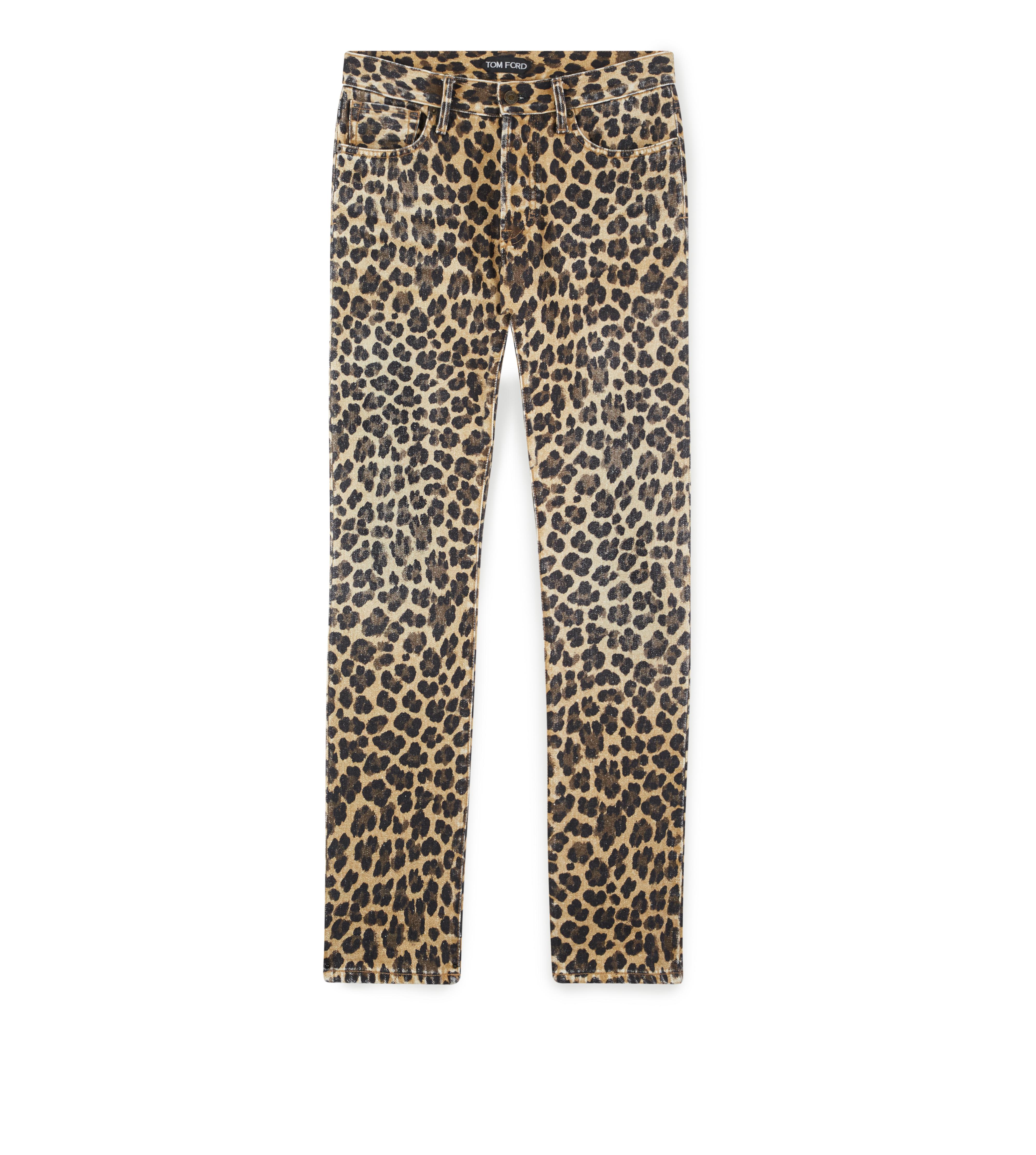 SLIM FIT PRINTED JEANS