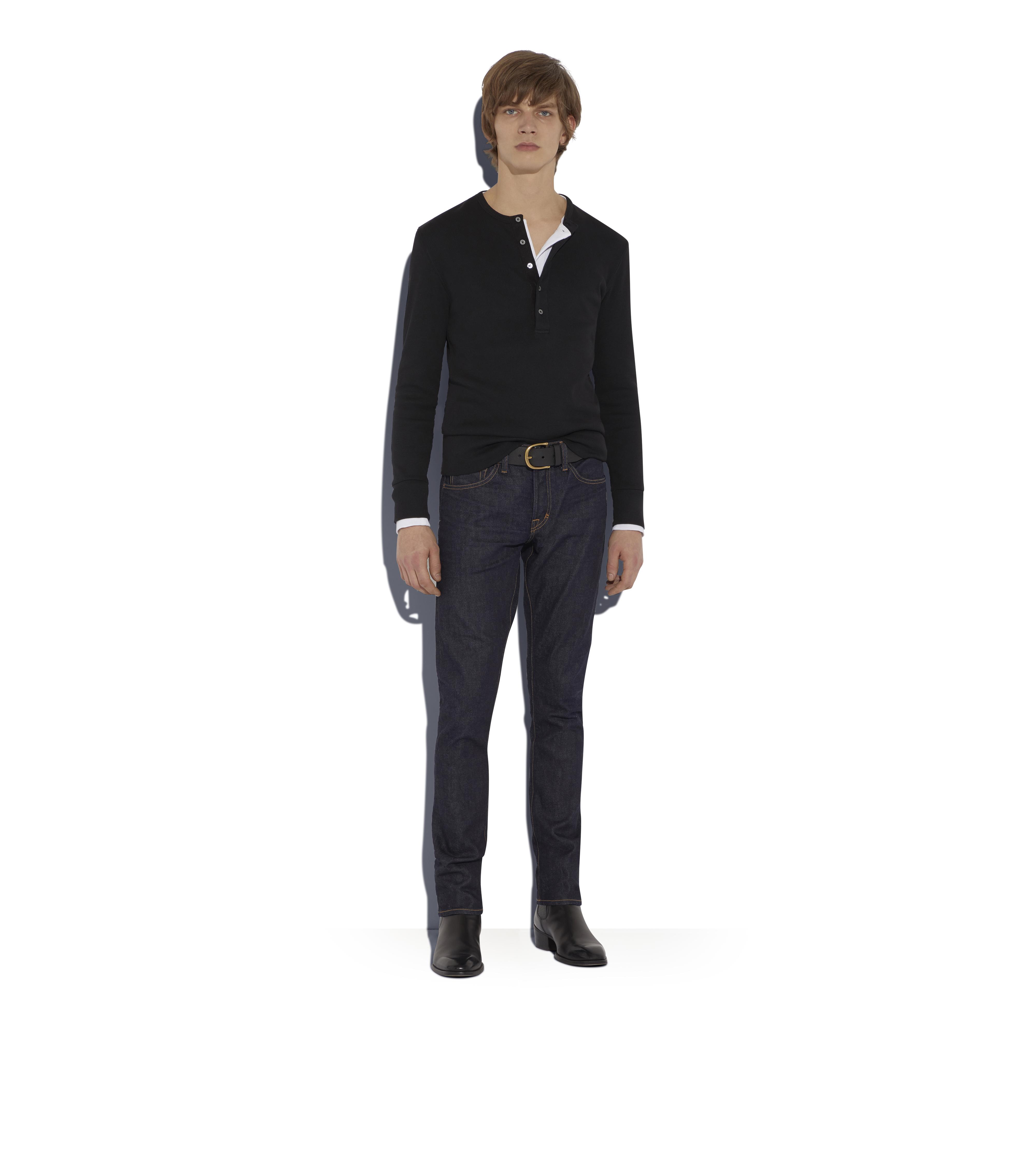 SLIM FIT STRETCH JAPANESE SELVEDGE DENIM B thumbnail