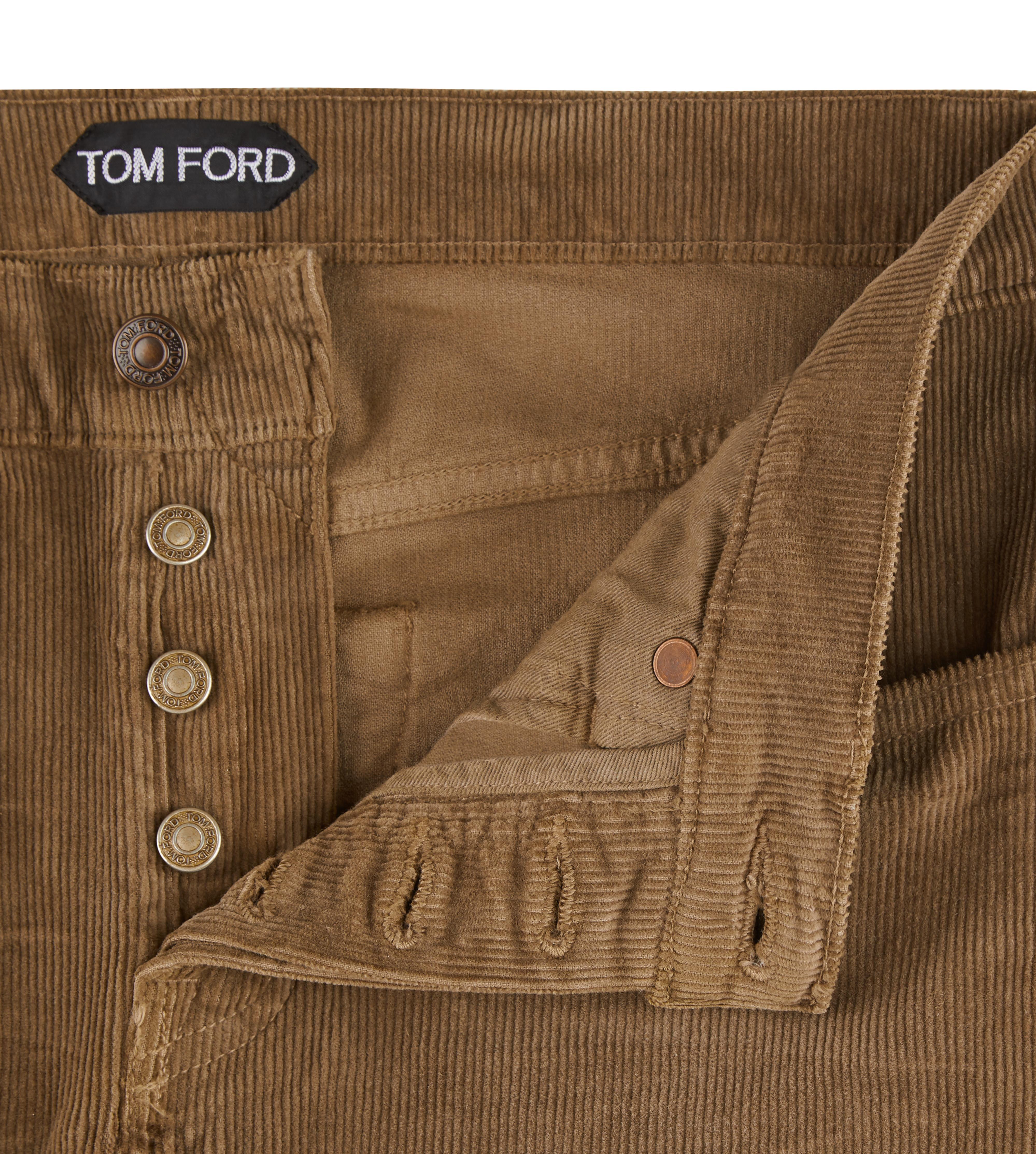 Tom Ford SLIM FIT STRETCH WASHED CORDUROY JEANS 