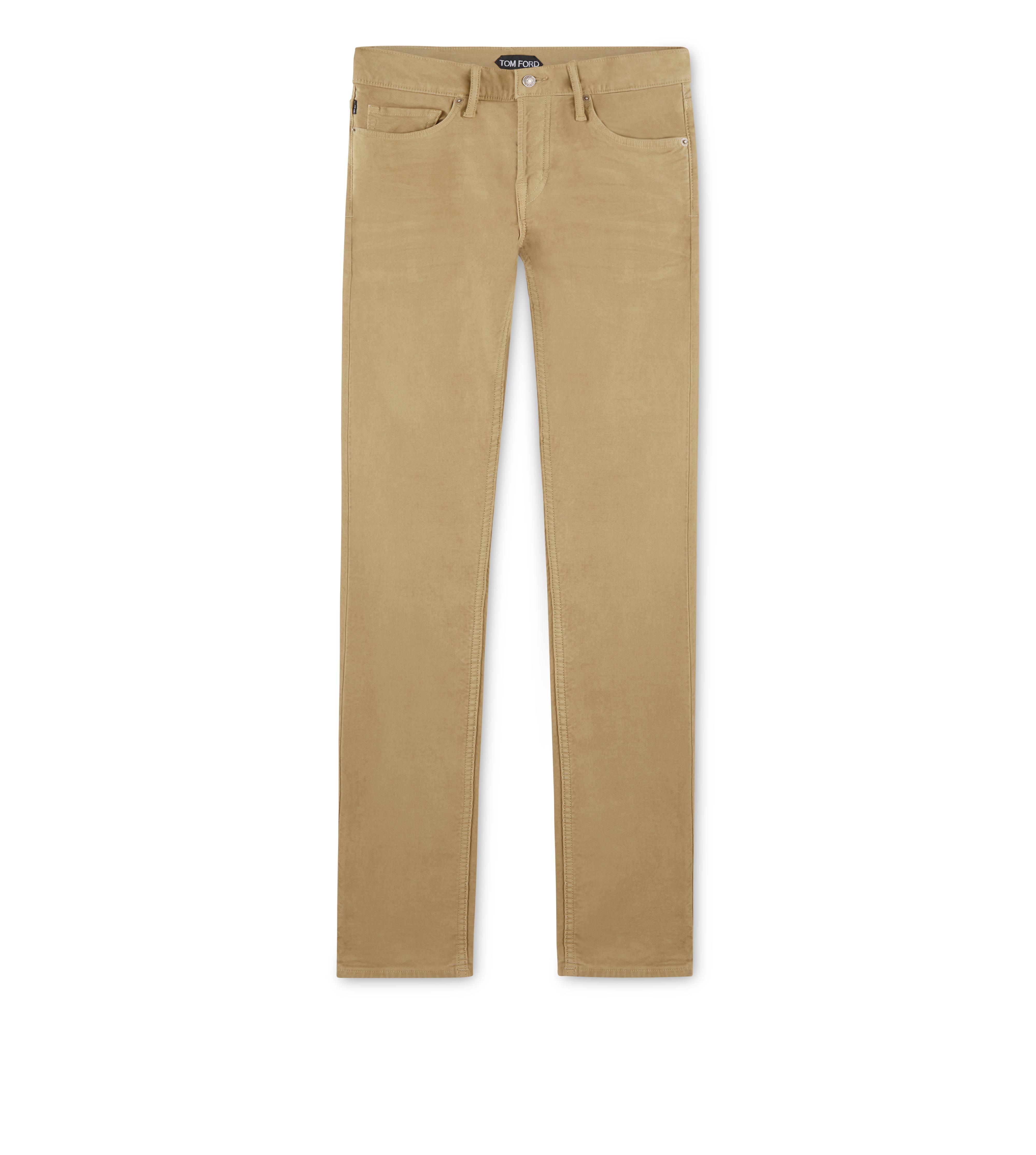 stretch moleskin trousers