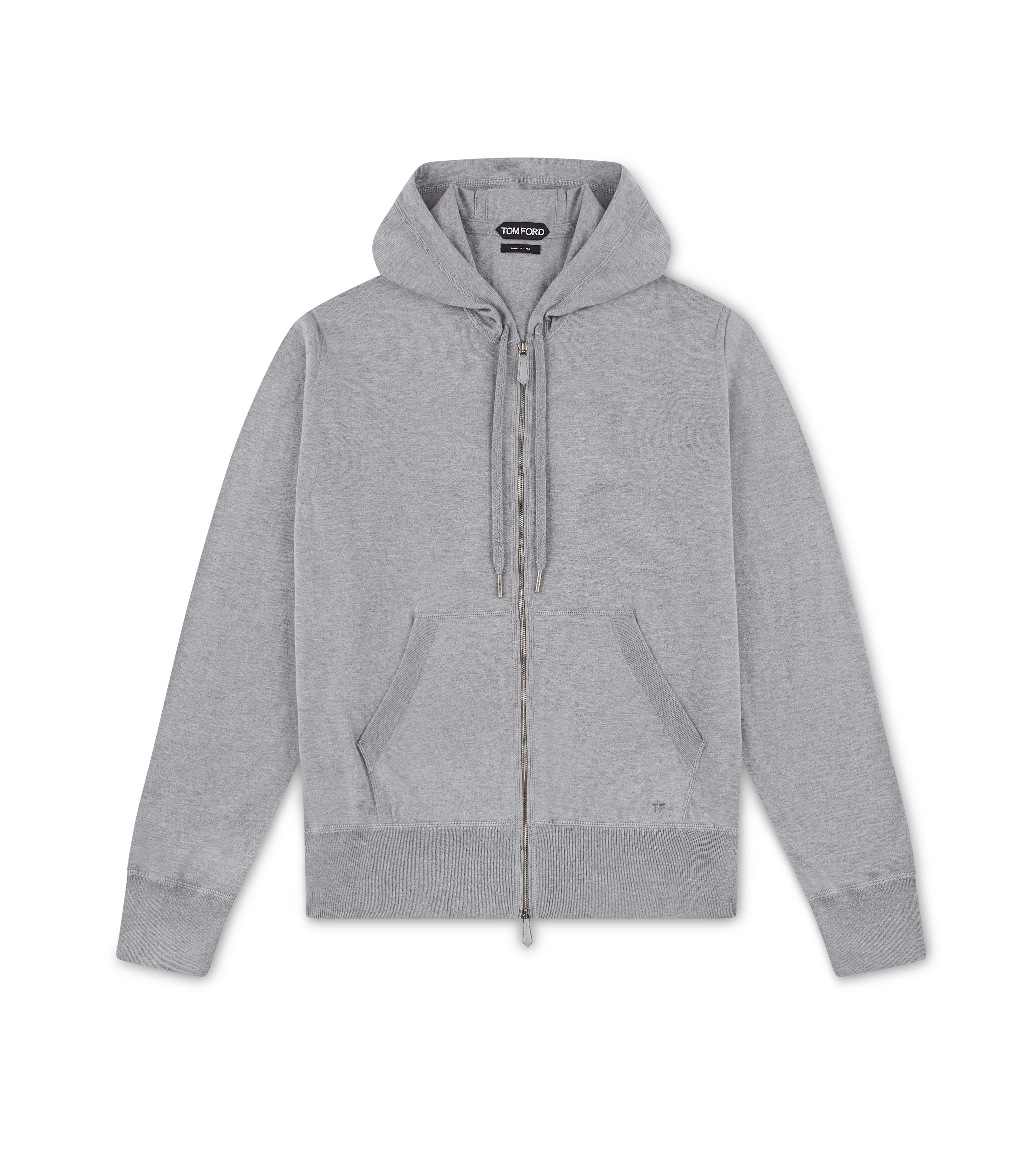 cashmere zipper hoodie